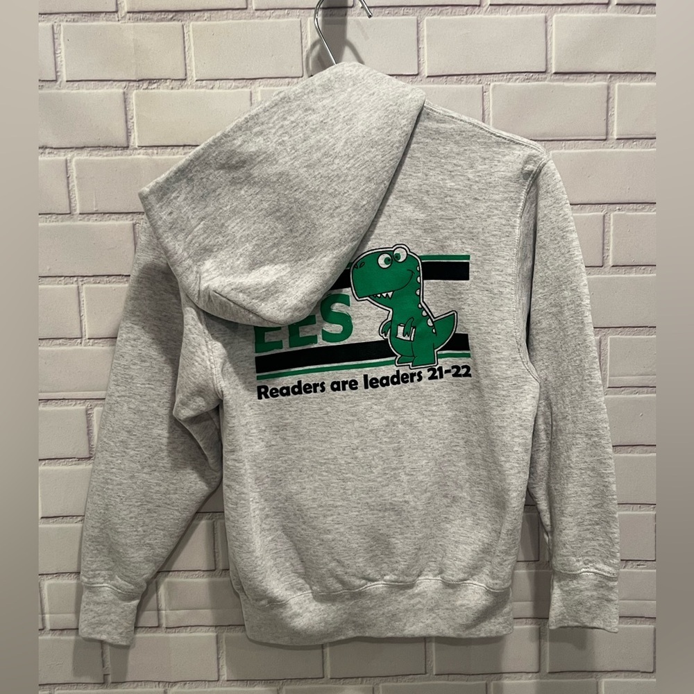 PORT & COMPANY juniors fleece gray sweatshirt/size M